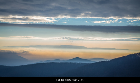 Tél a Börzsönyben-stock-foto