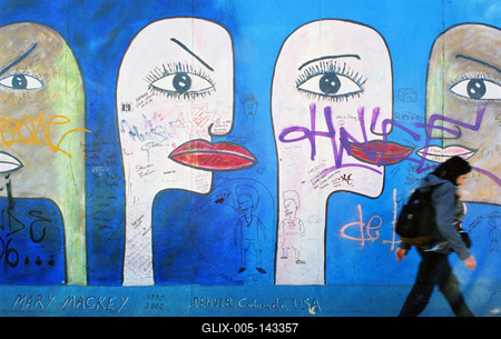 East Side Gallery, Berlin-stock-foto