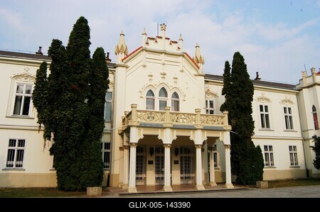 Brunszvik-kastély, Martonvásár-stock-foto