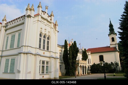 Brunszvik-kastély, Martonvásár-stock-foto