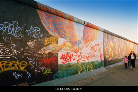 East Side Gallery, Berlin-stock-foto