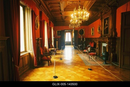 Keszthely, Festetics-kastély-stock-foto