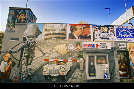 East Side Gallery, Berlin-stock-foto