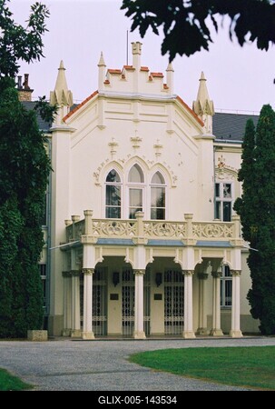 Brunszvik-kastély, Martonvásár-stock-foto