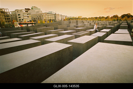 Holocaust Memorial, Berlin-stock-foto