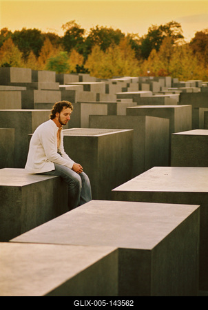Holocaust Memorial, Berlin-stock-foto