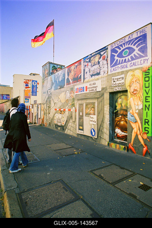 East Side Gallery, Berlin-stock-foto