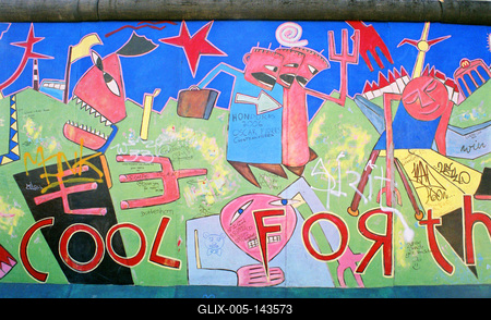 East Side Gallery, Berlin-stock-foto
