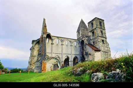 Templom- és kolostorrom, Zsámbék-stock-foto