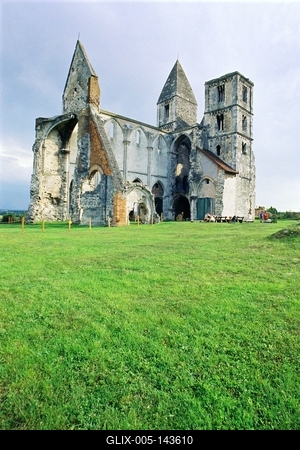 Templom- és kolostorrom, Zsámbék-stock-foto