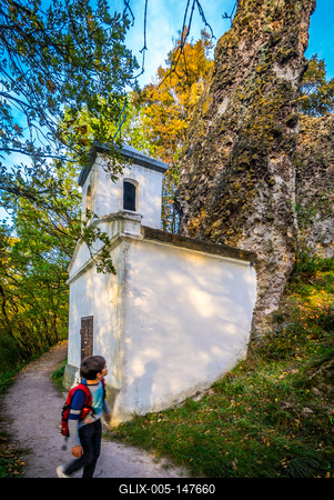 Kálvária kápolna, Visegrád-stock-foto