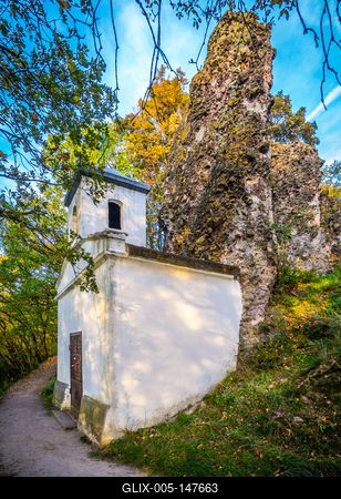 Kálvária kápolna, Visegrád-stock-foto