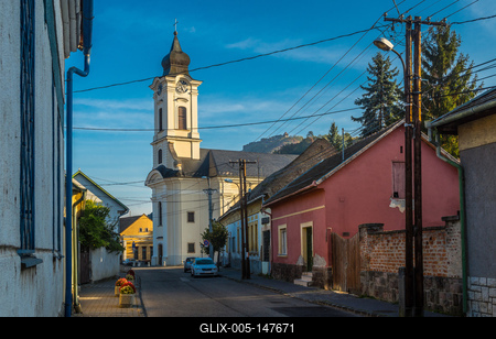 Keresztelő Szent János Római Katolikus Plébániatemplom, Visegrád-stock-foto