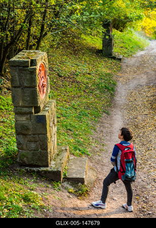 Kálvária, Visegrád-stock-foto