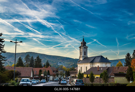 Keresztelő Szent János Római Katolikus Plébániatemplom, Visegrád-stock-foto