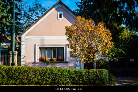 Nagymarosi utcarészlet-stock-foto