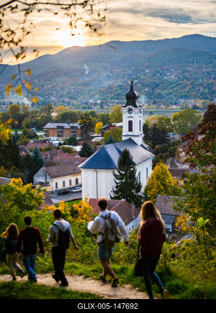 Kálvária, Visegrád-stock-foto