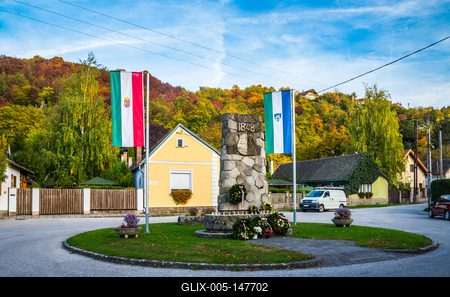 Centenáriumi emlékmű, Visegrád-stock-foto