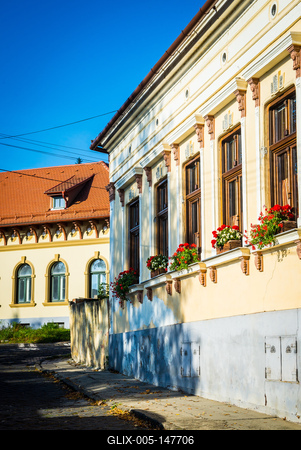 Nagymarosi utcarészlet-stock-foto