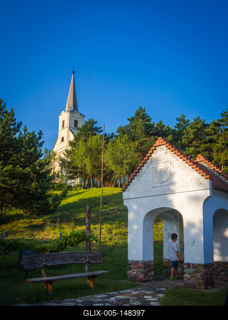 Szentbékkálla, Káli-medence-stock-foto