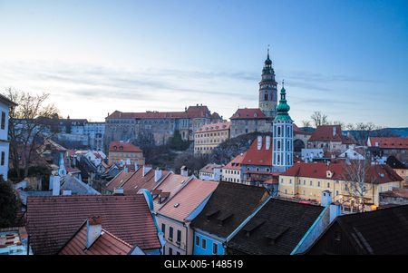 Cesky Krumlov, Southern Bohemia, Czech Republic-stock-foto