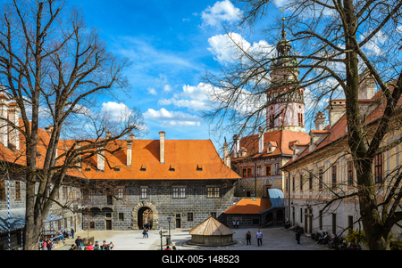 Cesky Krumlov, Southern Bohemia, Czech Republic-stock-foto