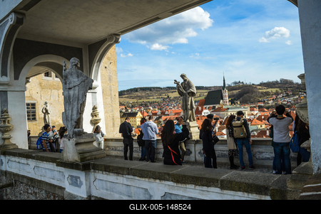 Cesky Krumlov, Southern Bohemia, Czech Republic-stock-foto