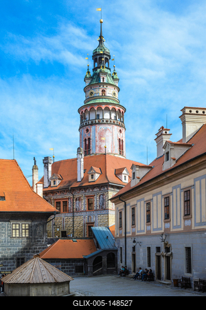 Cesky Krumlov, Southern Bohemia, Czech Republic-stock-foto