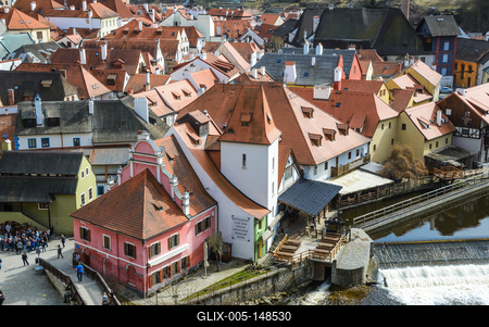 Cesky Krumlov, Southern Bohemia, Czech Republic-stock-foto