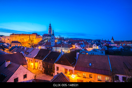 Cesky Krumlov, Southern Bohemia, Czech Republic-stock-foto