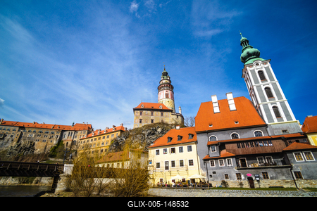Cesky Krumlov, Southern Bohemia, Czech Republic-stock-foto