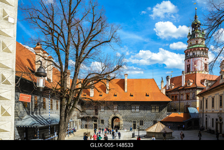 Cesky Krumlov, Southern Bohemia, Czech Republic-stock-foto