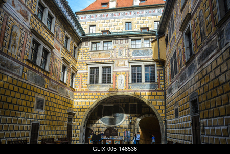 Cesky Krumlov, Southern Bohemia, Czech Republic-stock-foto