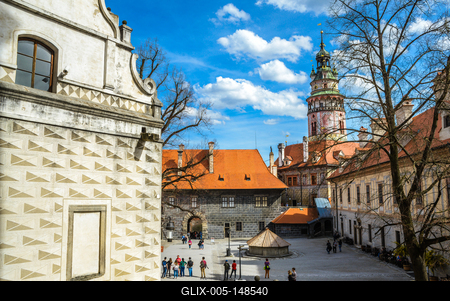Cesky Krumlov, Southern Bohemia, Czech Republic-stock-foto