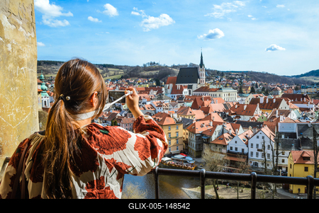 Cesky Krumlov, Southern Bohemia, Czech Republic-stock-foto