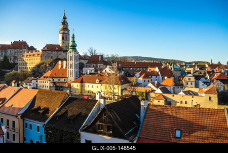 Cesky Krumlov, Southern Bohemia, Czech Republic-stock-foto