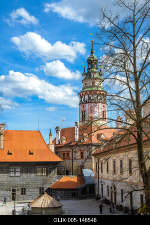 Cesky Krumlov, Southern Bohemia, Czech Republic-stock-foto