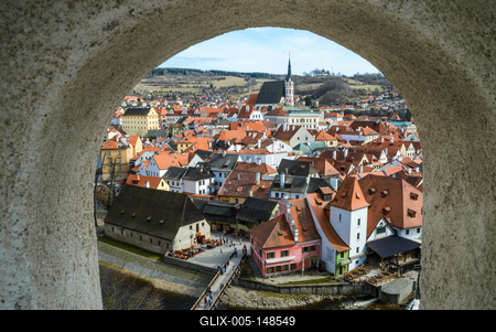 Cesky Krumlov, Southern Bohemia, Czech Republic-stock-foto