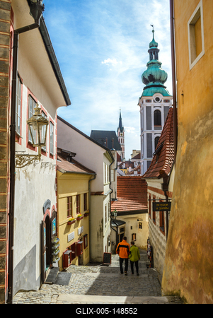 Cesky Krumlov, Southern Bohemia, Czech Republic-stock-foto