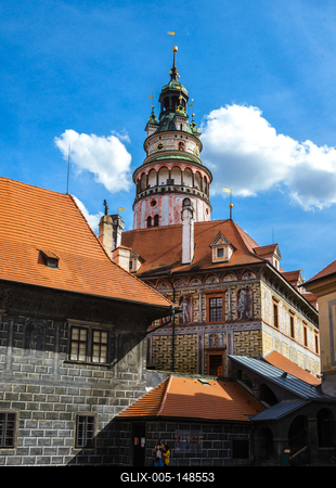 Cesky Krumlov, Southern Bohemia, Czech Republic-stock-foto