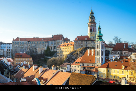 Cesky Krumlov, Southern Bohemia, Czech Republic-stock-foto