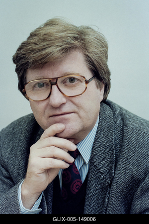 Budapest, 1997.Nagy Gáspár (Bérbaltavár, 1949. május 4. – Budapest, 2007. január 3.) Kossuth- és József Attila-díjas magyar költő, prózaíró, szerkesztő.-stock-foto