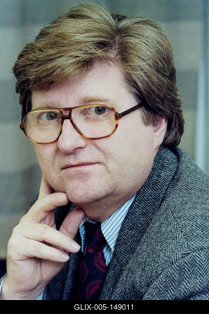 Budapest, 1997.Nagy Gáspár (Bérbaltavár, 1949. május 4. – Budapest, 2007. január 3.) Kossuth- és József Attila-díjas magyar költő, prózaíró, szerkesztő.-stock-foto