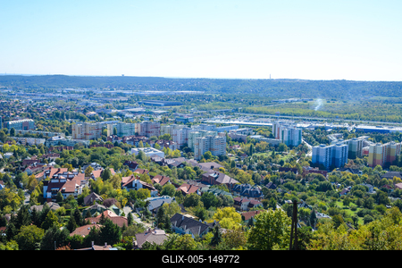Budaörs látképe-stock-foto