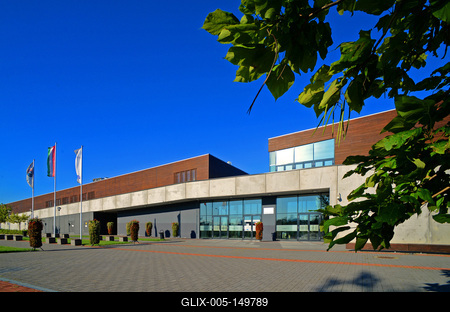 Budaörs, Városi Uszoda és Sportcsarnok-stock-foto