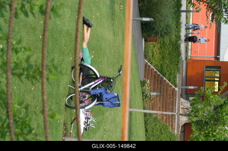 Budapest, 2008-08-17.  A Kopaszi gát a Duna parton-stock-foto