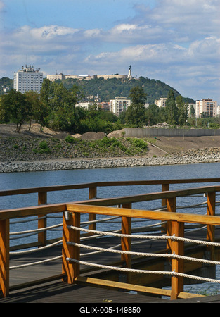 Kopaszi-gát, Budapest-stock-foto