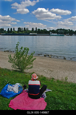 Kopaszi-gát, Budapest-stock-foto