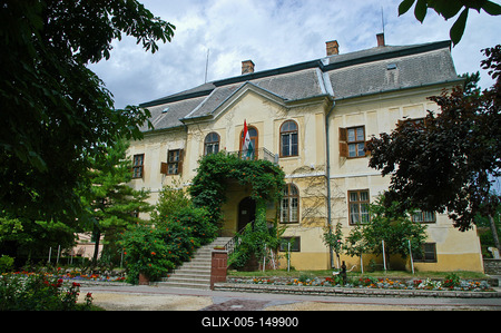 Szent Benedek Iskola, Balatonarács - Balaonfüred-stock-foto