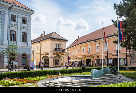Székesfehérvár, Városház tér-stock-foto